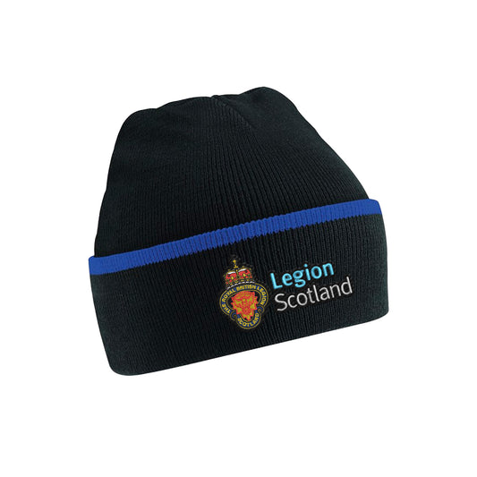 Embroidered Logo Beanie | Black | Legion Scotland